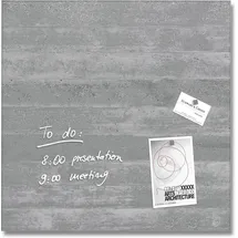 Sigel Glas-Magnettafel 48 x 48 cm Grau