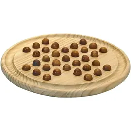 JeuJura Solitär Spielbaum und Spielsteine aus Holz