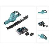 Makita DUB 361 PT 2x 18 V / 36 V Akku Laubbläser Gebläse + 2x Makita BL 1850 5 Ah / 5000 mAh Akku + Makita DC 18 RD 2-fach Ladegerät