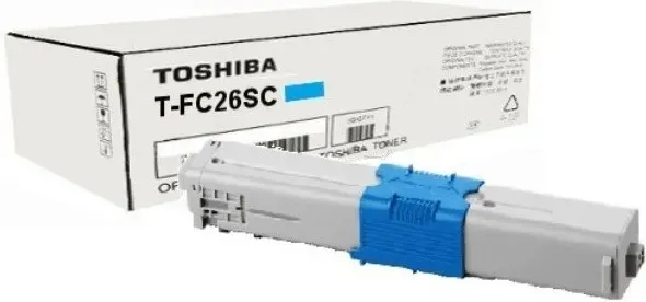 Original Toshiba Toner 6B000000557 TFC26SC6K cyan für E-Studio 222 224 262 26...