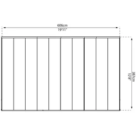 CANOPIA Feria 606 x 380 cm grau