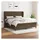 vidaXL Boxspringbett mit Matratze Dunkelbraun 180x200 cm Stoff