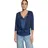 Zero Damen Bolero-Jacke mit 3/4 Arm 40, Sargasso Sea - 40