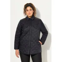 Ulla Popken Steppjacke in schwarz | 46-48