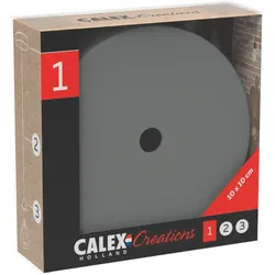Calex | Deckenplatte aus Metall | Ø100mm | 1 Loch | Beton
