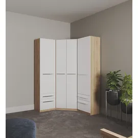 Priess Wäscheschrank Barcelona 48 x 193 x 36 cm Weiß