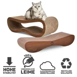 Canadian Cat Company Kratzmöbel Orbit und Satellite 2.0 84 x 24 x 23 cm walnuss