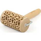 Folkroll Teigroller 3D-Motiv-Teigrolle Buchenholz, Stechpalme