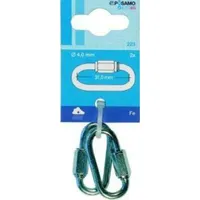 monheimer ketten- u. metallwarenindustrie Rapidglieder galZn 6,0 mm 2 Stück