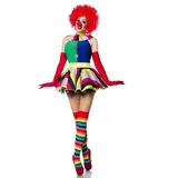 Mask Paradise Clown-Kostüm Mask Paradise Clown Girl, bunt, Größe L