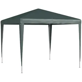 Outsunny Pavillon 2,7 x 2,7 m inkl. 0 Seitenteile Dunkelgrün