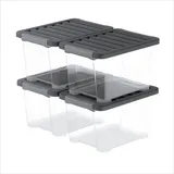 Rotho Aufbewahrungsbox 39,3 x 28,3 x 23 cm 4-tlg. transparent