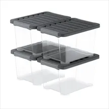 Rotho Aufbewahrungsbox 39,3 x 28,3 x 23 cm 4-tlg. transparent