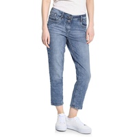 Cecil Damen B377175 7/8 Jeans Casual Fit, Light Blue Washed, 26 - 26