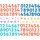 Folia Moosgummi Glitter Sticker Zahlen 112 Stück