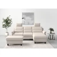 sit&more Ecksofa SIT & MORE "Farö L-Form", grau (elephant), B:234cm H:90cm T:168cm, Sofas, Ecksofa, inklusive Federkern, wahlweise mit Bettfunktion und Bettkasten