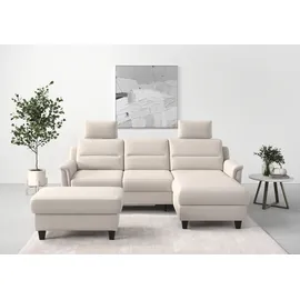 sit&more Ecksofa SIT & MORE "Farö L-Form", grau (elephant), B:234cm H:90cm T:168cm, Sofas, Ecksofa, inklusive Federkern, wahlweise mit Bettfunktion und Bettkasten