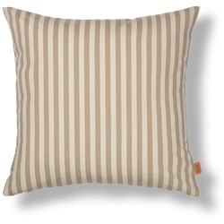 Ferm Living - Strand Outdoor Kissen, 50 x 50 cm, sand / off-white