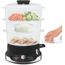 Tefal VC204810, Dampfgarer + Reiskocher, Schwarz,