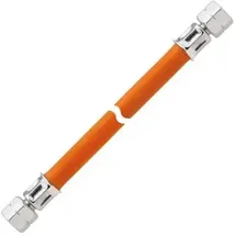 GOK Gas-Hochdruckschlauchleitung, 10bar, bds. G 1/4 LH-ÜM, 5000mm, orange
