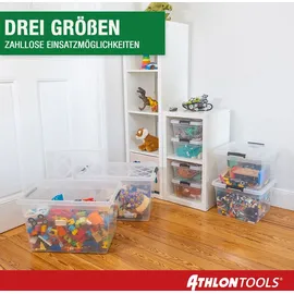 Commerciamo Aufbewahrungsbox 32 l 4-tlg. transparent