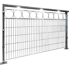 GAH Alberts Alberts Highlight Lichtsystem, Aufsatz für 4 - 14 m Zaunlänge und 2 m breite Doppelstabmatten,