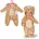 Bärenanzug Strampelanzug in Teddy-Optik für 43 cm Puppen