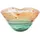 GILDE GLAS art GLAS art Schale Watermelon - Glas - grün, orange - gesprenkeltes Design - lebensmittelgeeignet - Breite 28cm