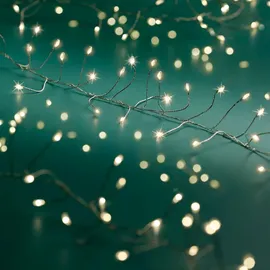 Lumineo Micro-LED Compact TWINKLE 480 LED 6 m warm weiß, Silberdraht - Silber