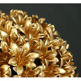 I.GE.A. Kunstpflanze I.GE.A. "Deko-Kugel Buchskugel", gold, B:12cm H:12cm L:12cm, Kunststoff, Kunstpflanzen, Kunstpflanze, Künstliche Kugel Tischdeko Hochzeitsdeko Weihnachtsdeko Adventsdeko