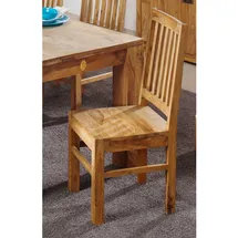MASSIVMOEBEL24.DE Stuhl Sheesham Holz massiv braun geölt