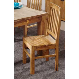 MASSIVMOEBEL24.DE Stuhl Sheesham Holz massiv braun geölt