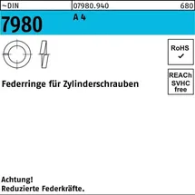 OEM Federring DIN 7980 f.Zylinderschrauben 10 A 4 100 Stück