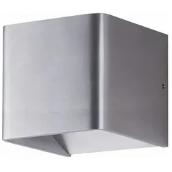 Wandleuchte Fulda 6 Watt dimmbar 10x10cm alu