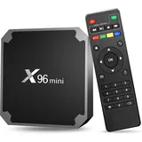 Android TV Box 4k, X96 Mini Android 11.0 Smart Box, Streaming Media Player, Amlogic S905W2 Quad Core RAM 2 GB ROM 16 GB, Dual 2,4 G/5,8 G WiFi, HDR+ Smart Home Box für TV mit TV-Fernbedienung