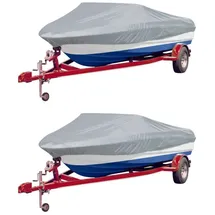 vidaXL Bootspersenninge 2 Stk. Grau Länge 488-564 cm Breite 239 cm