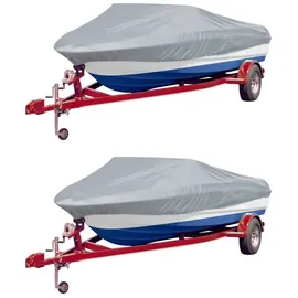vidaXL Bootspersenninge 2 Stk. Grau Länge 488-564 cm Breite 239 cm