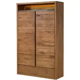 MASSIVMOEBEL24.DE Kleiderschrank Montreux Lux 120 x 190 x 42 cm Beige