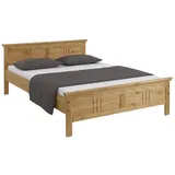 Home Affaire »Indra, TOPSELLER, Landhausstil, edles Design,zertifiziertes Massivholz«, (Breite/Belastbarkeit 180cm/220 KG, 140cm/180 KG, 90cm/120 KG), mit dekorativen Fräsungen, in 2 Breiten und Farben