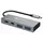 TECHLY IUSB32C-HUB4AC2 laptop-dockingstation - portreplikator Kabelgebunden USB 3.2 Gen 1 (3.1 Gen 1) Type-C Silber
