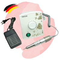 ND24 NailDesign® - Tritor One Nagelfräser - elektrische Nagelfräse, Nagelfräser für Gelnägel, Naturnägel, Acrylnägel - Stufenlose Geschwindigkeitsregelung - Nagelfräser professionell (weiß)