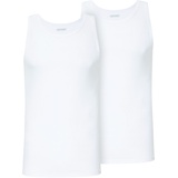 JOCKEY® Unterhemd »Cotton+«, 2er-Pack, Uni, für Herren, 100 WHITE, XL, weiß, , 374479-XL