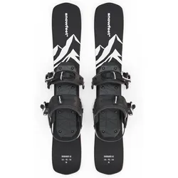 Snowfeet* Skiblades | 65 CM | Snowboardbindungen | Skiboards Snowblades schwarz|weiß 65 CM