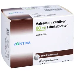 Valsartan Zentiva 80 mg Filmtabletten 98 St