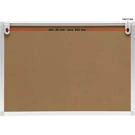 Wiltec Whiteboard Magnettafel 70 x 50 cm Weiß