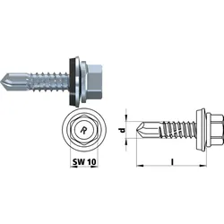 Bohrschraube R-K