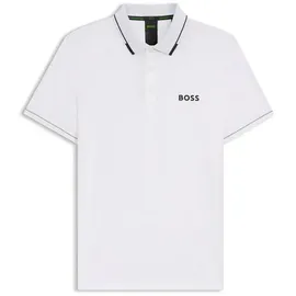 HUGO BOSS Polo Paul Pro, weiss/schwarz