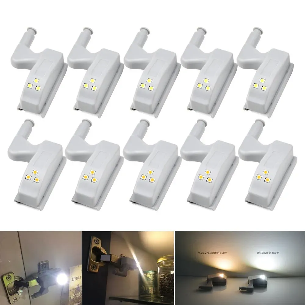 Universal Innere Scharnier Lampe Schrank LED Unter Kabinett Licht Schrank Schrank Sensor Licht Home Küche Nachtlicht Lampen