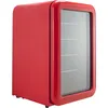 HANSEATIC Getränkekühlschrank HBC115ERRH red, E (A-G), silber (rot), B:55cm H:83,5cm T:55,5cm, Kühlschränke