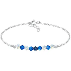 Elli Kinder Beads Kristalle 925er Silber Blau Damen 